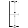 Enceinte de douche vidaxl pliable 120x140 cm ESG noir
