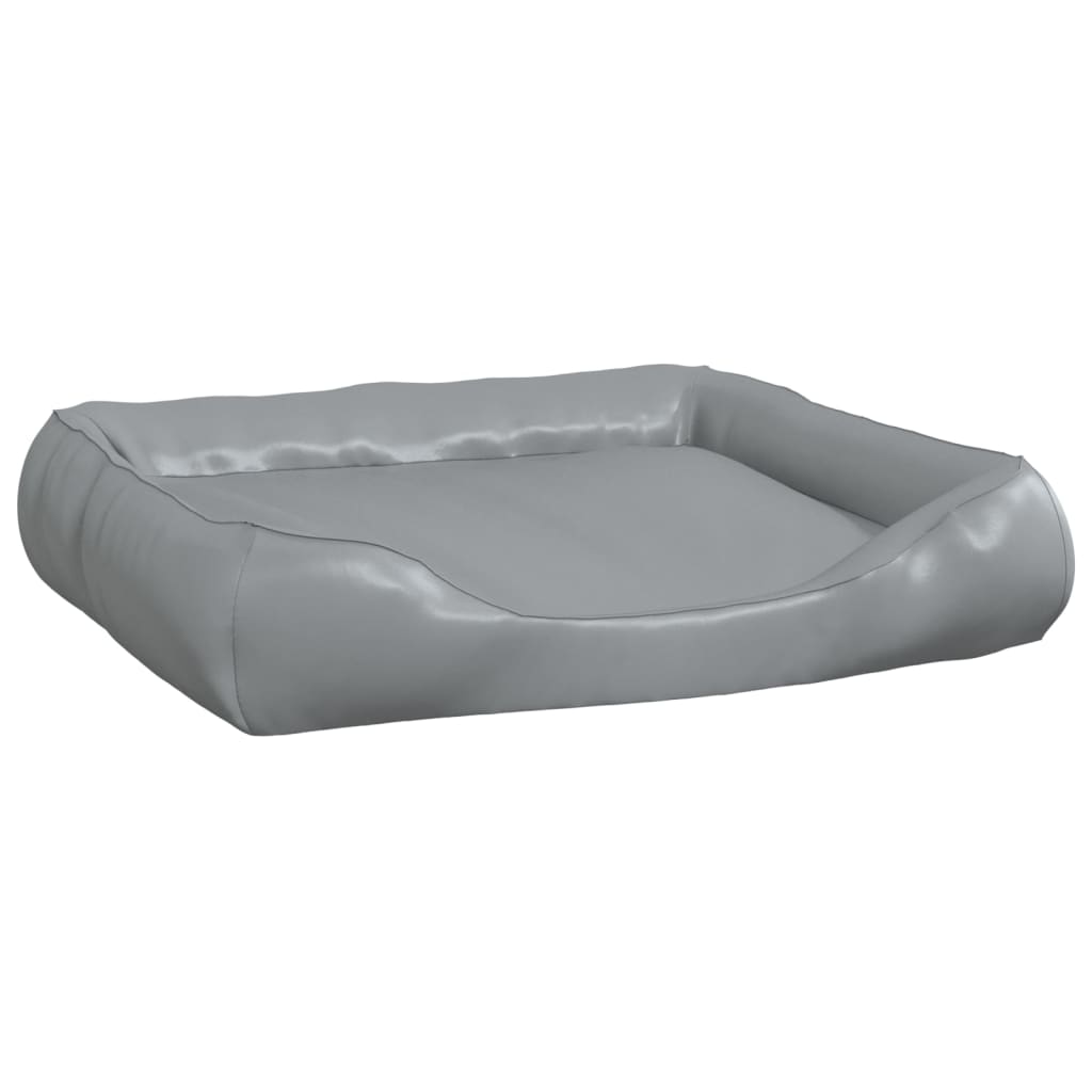 Vidaxl Dog Basket 80x68x23 cm Gris clair en cuir artificiel