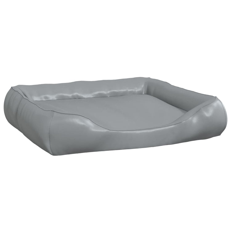 Vidaxl Dog Basket 80x68x23 cm Gris clair en cuir artificiel