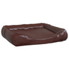 Vidaxl Dog Basket 105x80x25 cm en cuir artificiel marron