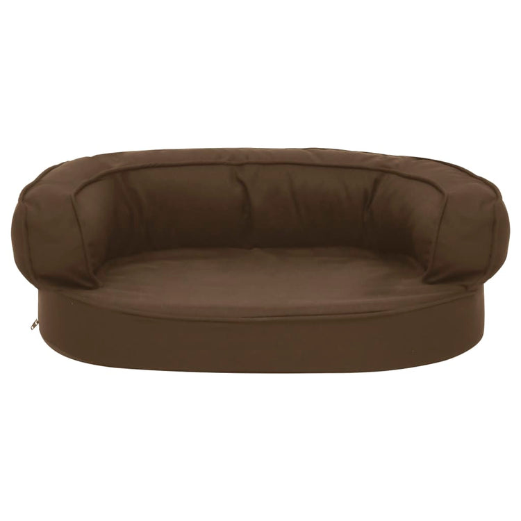 Vidaxl Chien lit ergonomique-Look 60x42 cm brun