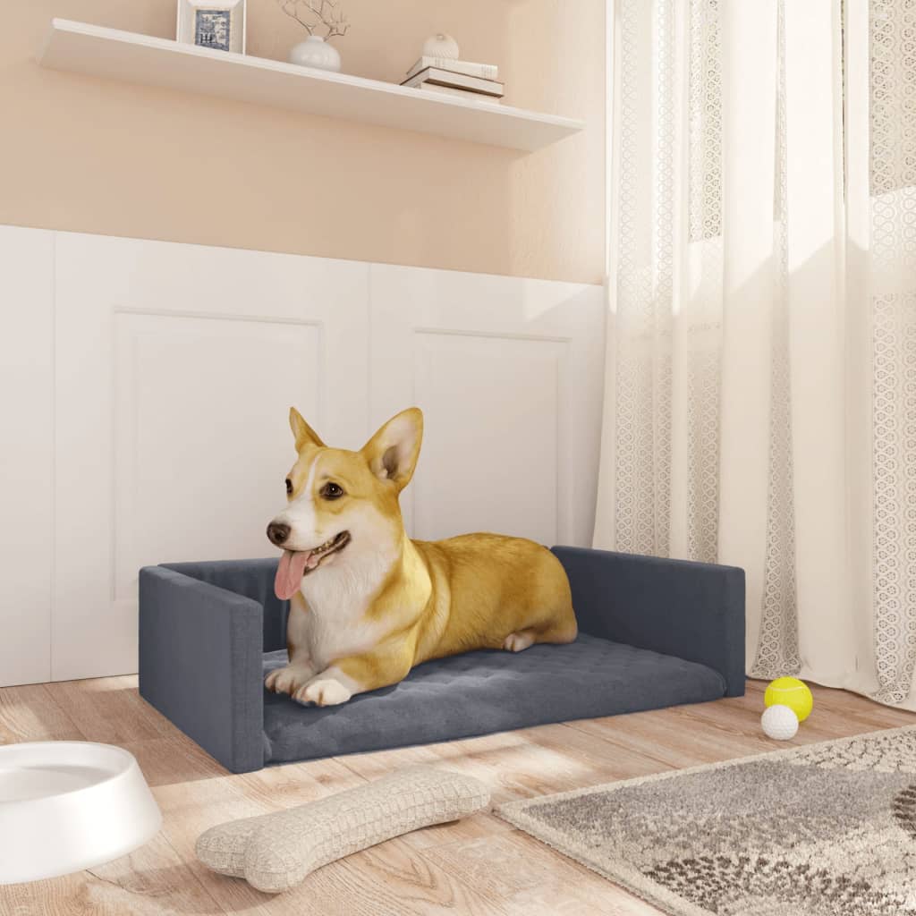 Vidaxl Car panier de chien Look Look 70x45 cm Gray