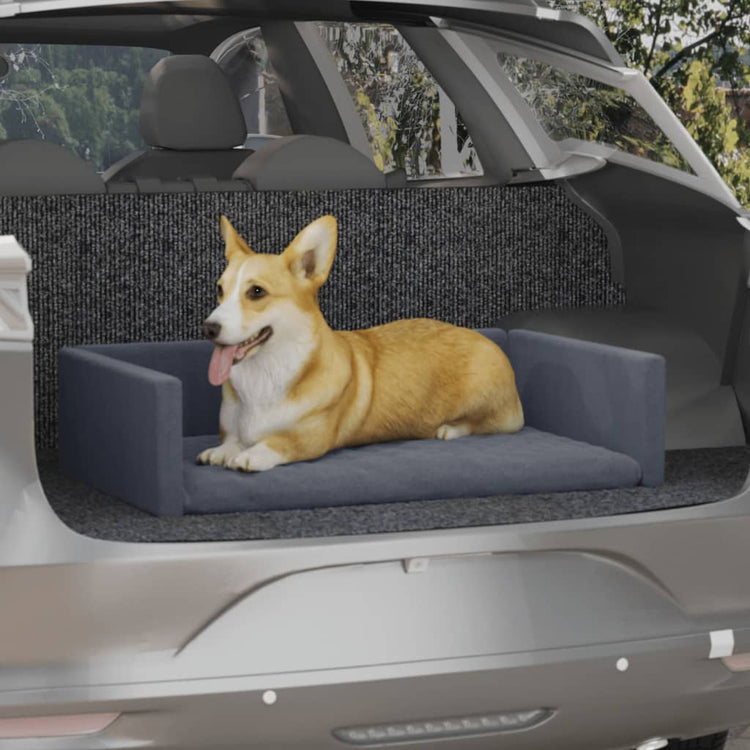 Vidaxl Car panier de chien Look Look 70x45 cm Gray