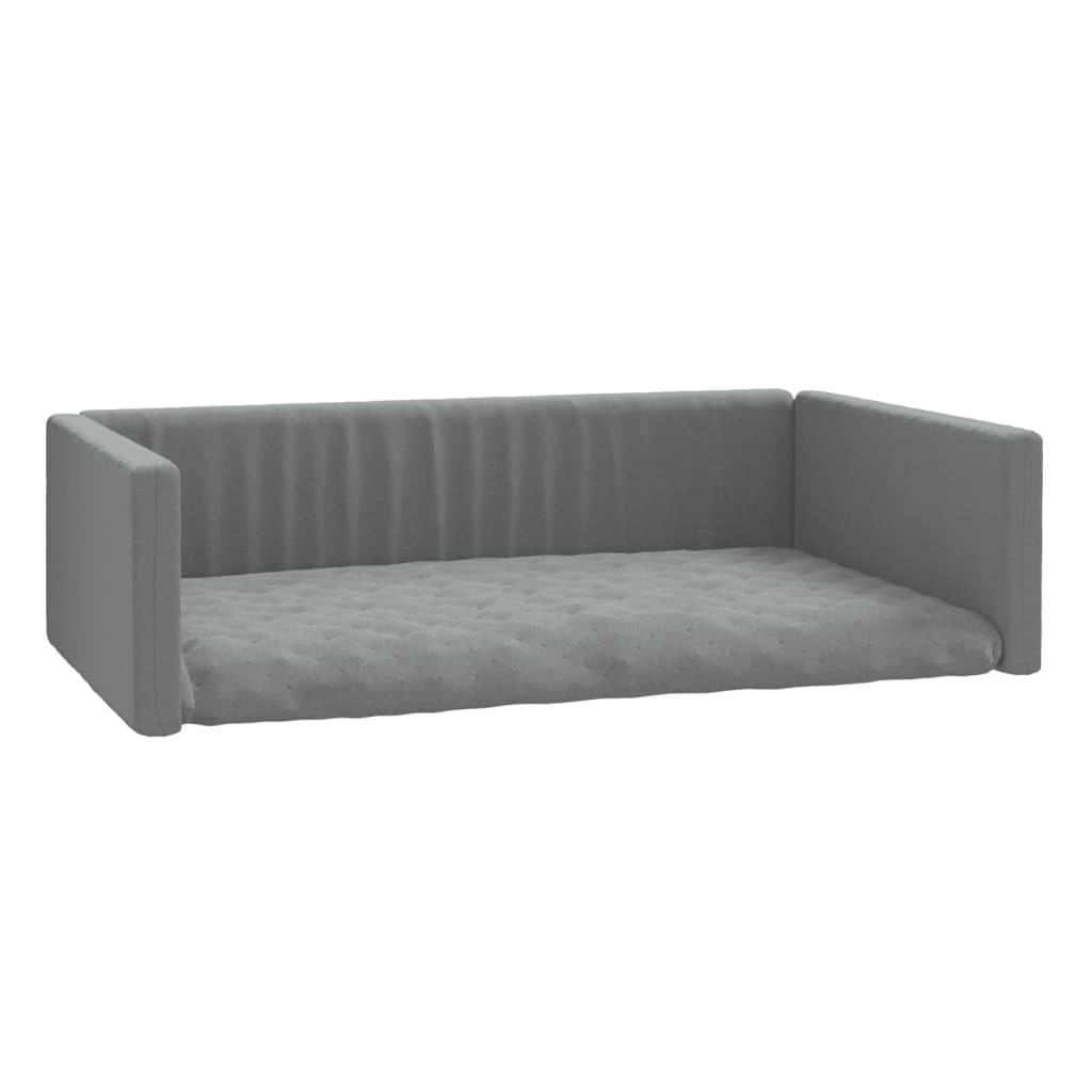 Vidaxl Car Panier de chien Look Look 110x70 cm Gris clair