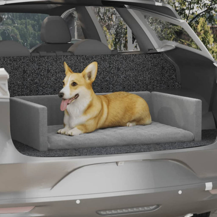 Vidaxl Car Panier de chien Look Look 110x70 cm Gris clair
