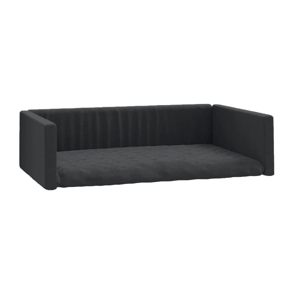 Vidaxl Car Dog Panier en lin Look 70x45 cm noir