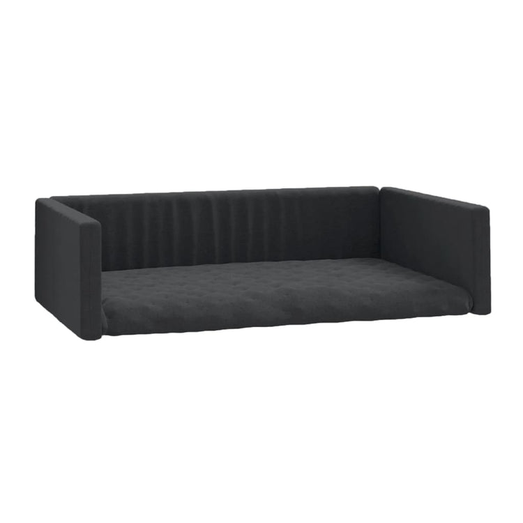 Vidaxl Car Dog Panier en lin Look 70x45 cm noir