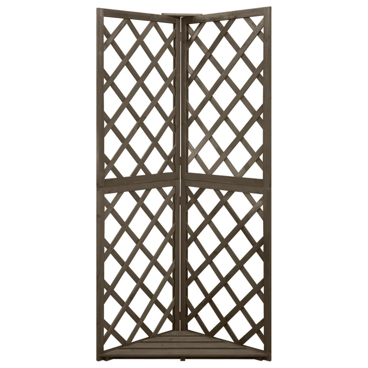 Vidaxl Latwerk Corner Model 50x50x145 cm Solid Pinewood