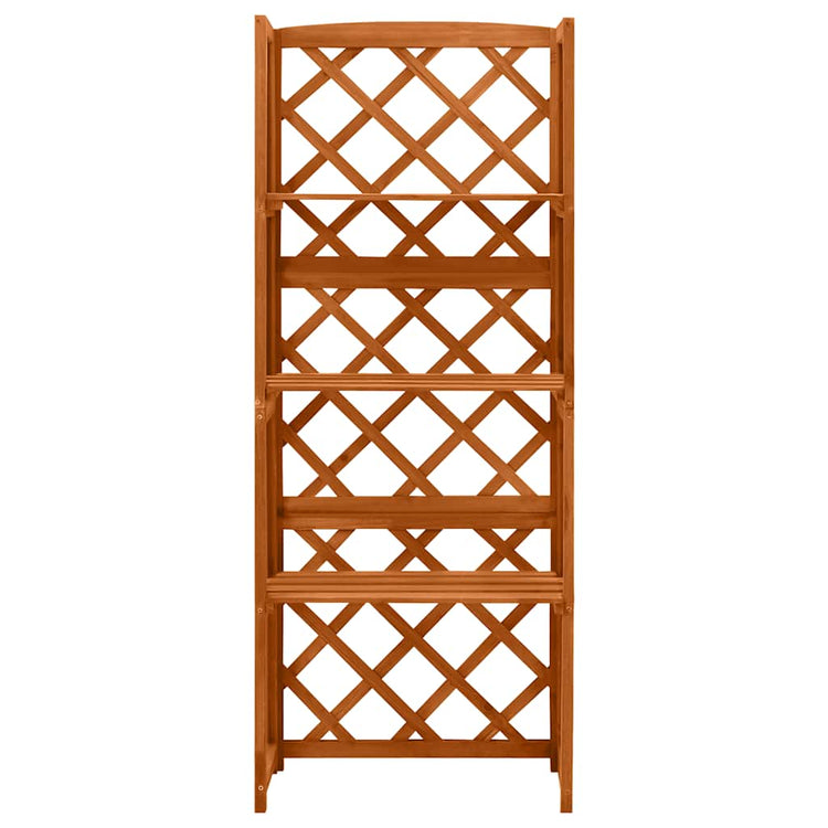 Vidaxl latwerk avec étagères 55x30x140 cm