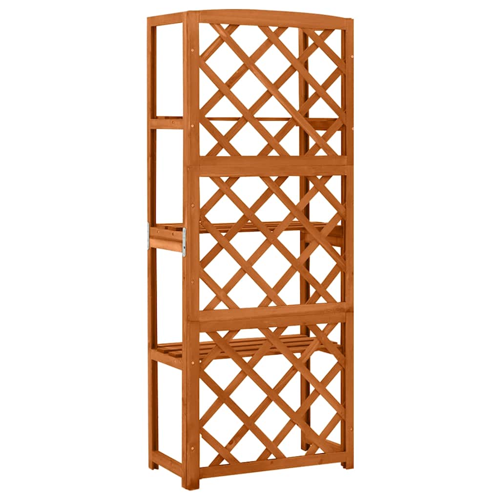 Vidaxl latwerk avec étagères 55x30x140 cm
