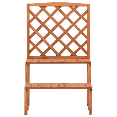 Rack de plante Vidaxl avec slat 70x42x115 cm de bois solide solide