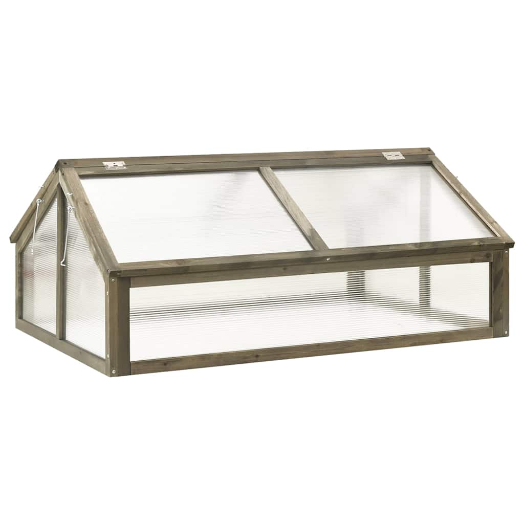 Vidaxl Greenhouse 114x80x50 cm Vurenhout Gray