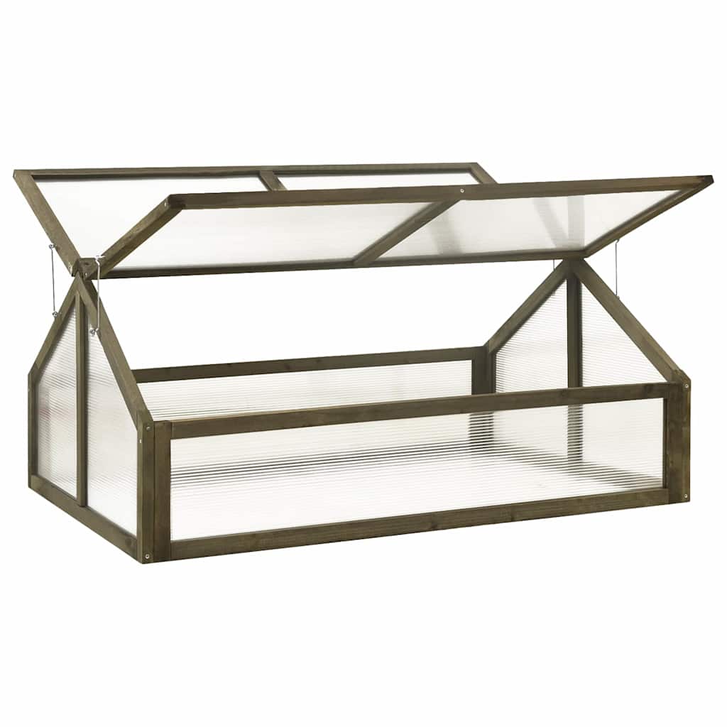 Vidaxl Greenhouse 114x80x50 cm Vurenhout Gray