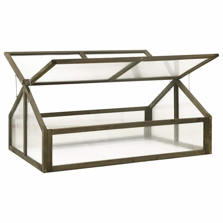 Vidaxl Greenhouse 114x80x50 cm Vurenhout Gray