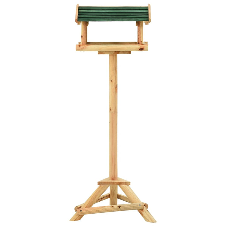 Alimentation des oiseaux Vidaxl avec du bois solide de 37x28x100 cm standard