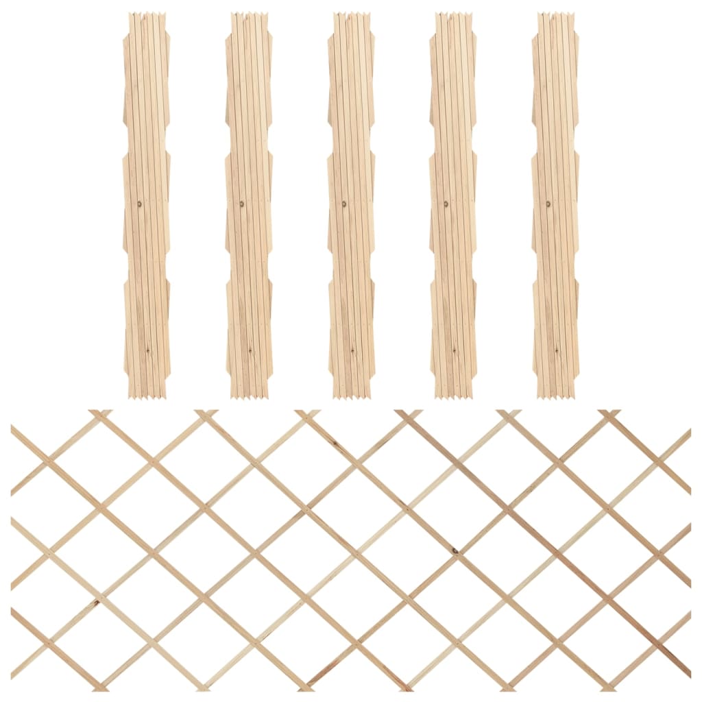 Vidaxl Garden Slat Works 5 ST 180X80 cm Solid Pinewood