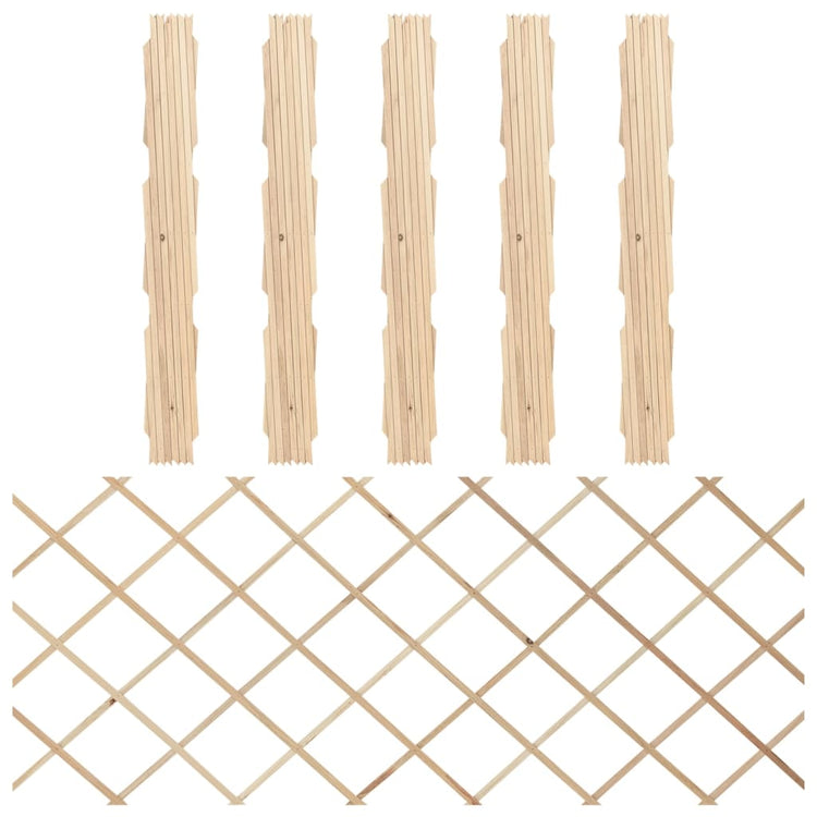Vidaxl Garden Slat Works 5 ST 180X80 cm Solid Pinewood