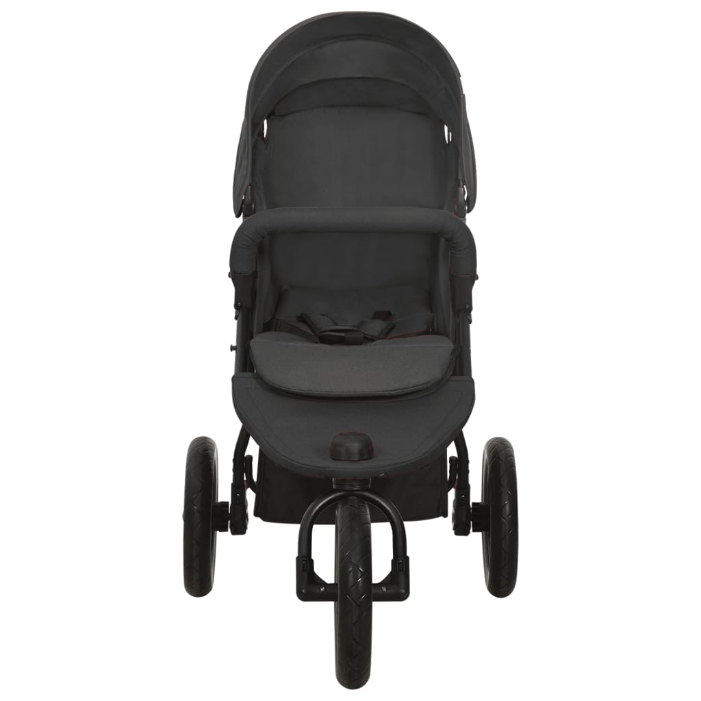 Vidaxl Poussette Acier Couleur Anthracite
