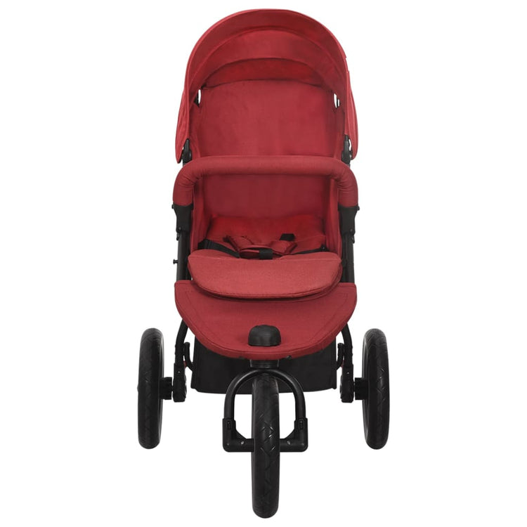 Vidaxl Poussette rouge acier
