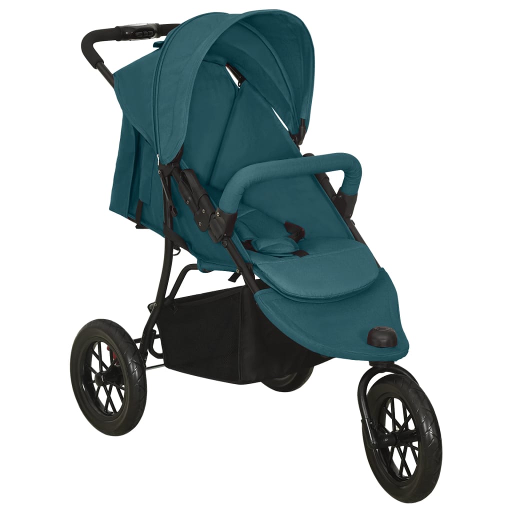 Vidaxl pram en acier vert