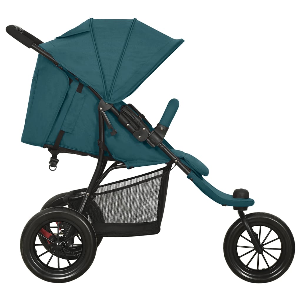 Vidaxl pram en acier vert