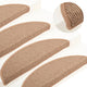 Mattes d'escalier Vidaxl 15 st 56x17x3 cm brun clair