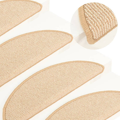 Mattes d'escalier Vidaxl 15 ST 56X17X3 CM CRAME -COLORED