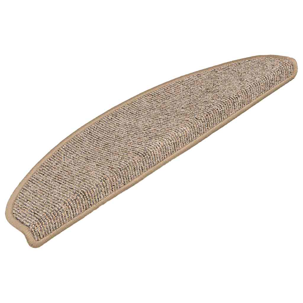 Mattes d'escalier Vidaxl 15 st 65x21x4 cm gris et brun