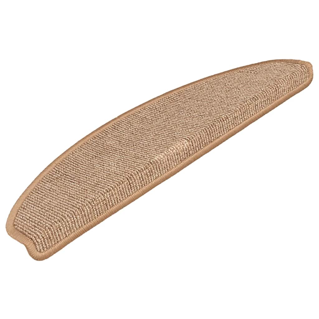 Mattes d'escalier Vidaxl 15 st 65x21x4 cm brun clair