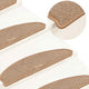 Mattes d'escalier Vidaxl 15 st 65x21x4 cm brun clair
