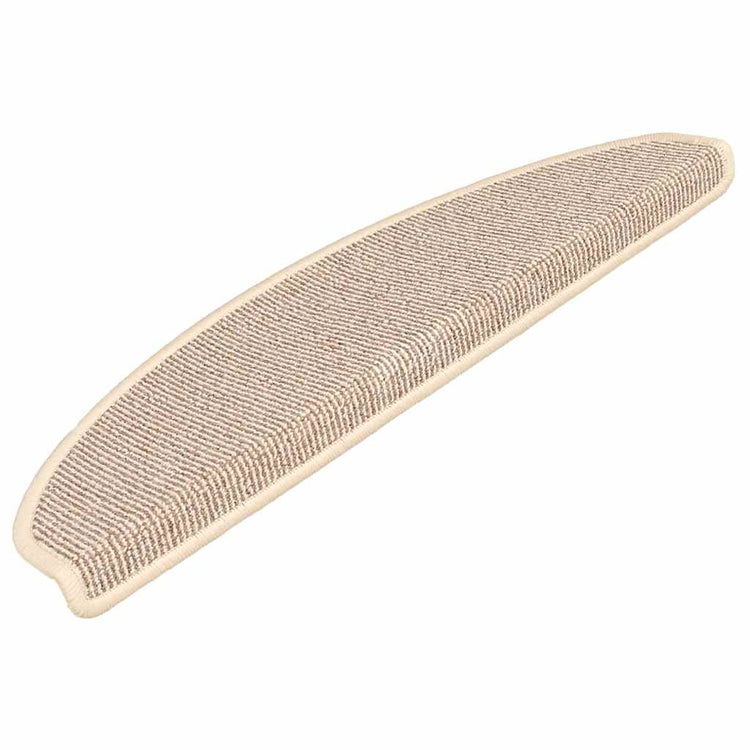 Mattes d'escalier Vidaxl 15 st 65x21x4 cm blanc et marron