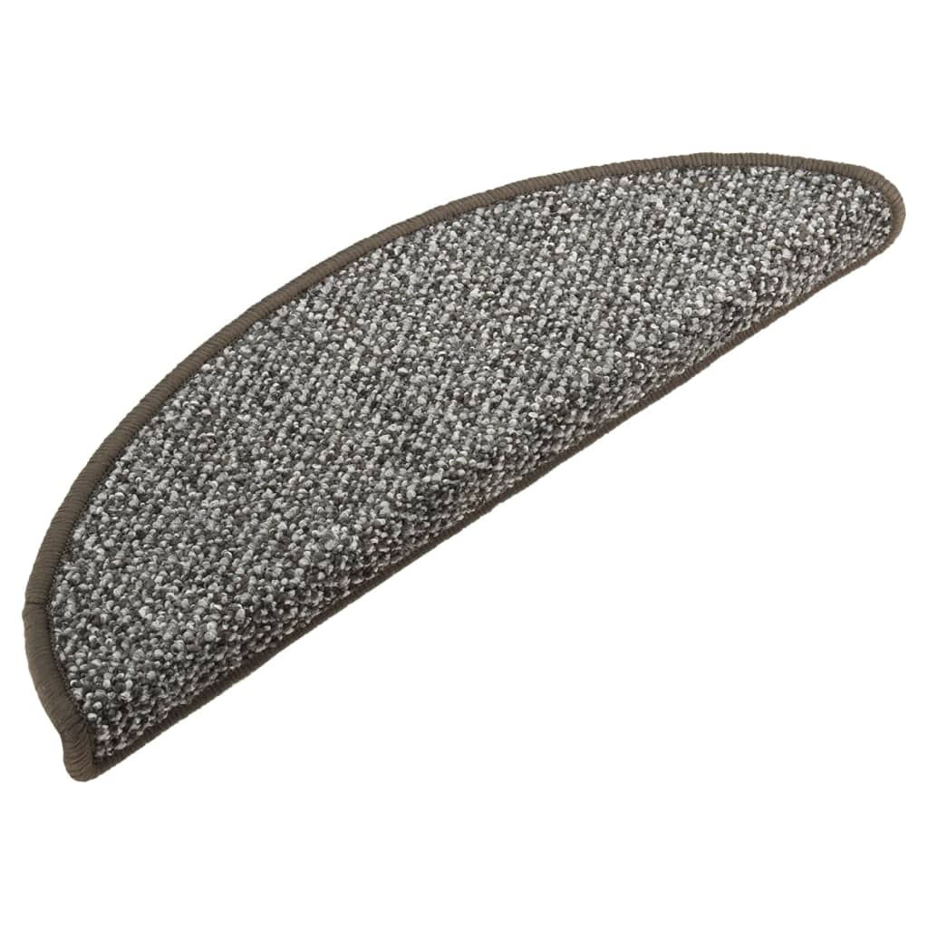 Mattes d'escalier Vidaxl 15 st 56x17x3 cm anthracite -colored