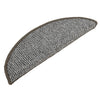 Mattes d'escalier vidaxl 15 st 56x17x3 cm gris