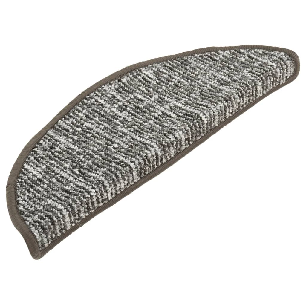 Mattes d'escalier Vidaxl 15 st 56x17x3 cm anthracite -colored