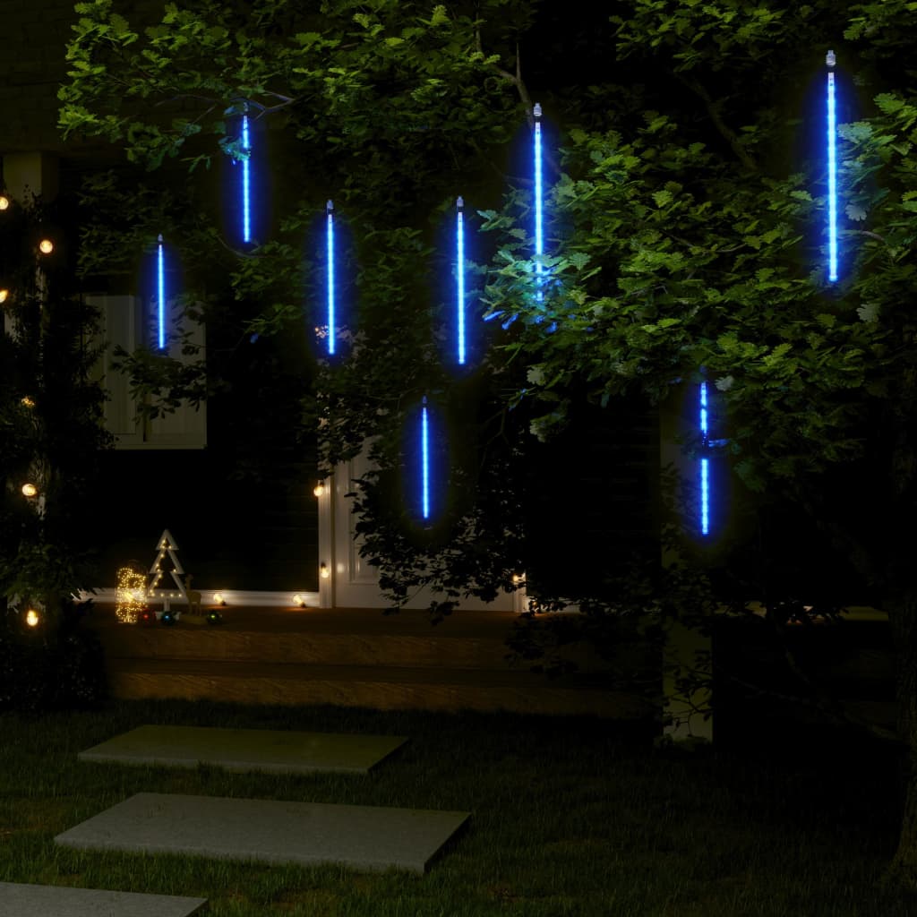 Vidaxl Mete Earts 8 ST 192 LEDS à l'intérieur de 30 cm bleu à l'extérieur
