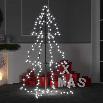 Vidaxl kegelkerstboom 160 LEDS à l'intérieur et à l'extérieur 78x120 cm