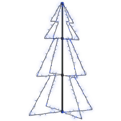 Vidaxl kegelkerstboom 160 LEDS à l'intérieur et à l'extérieur 78x120 cm