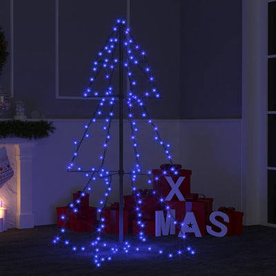 Vidaxl kegelkerstboom 160 LEDS à l'intérieur et à l'extérieur 78x120 cm
