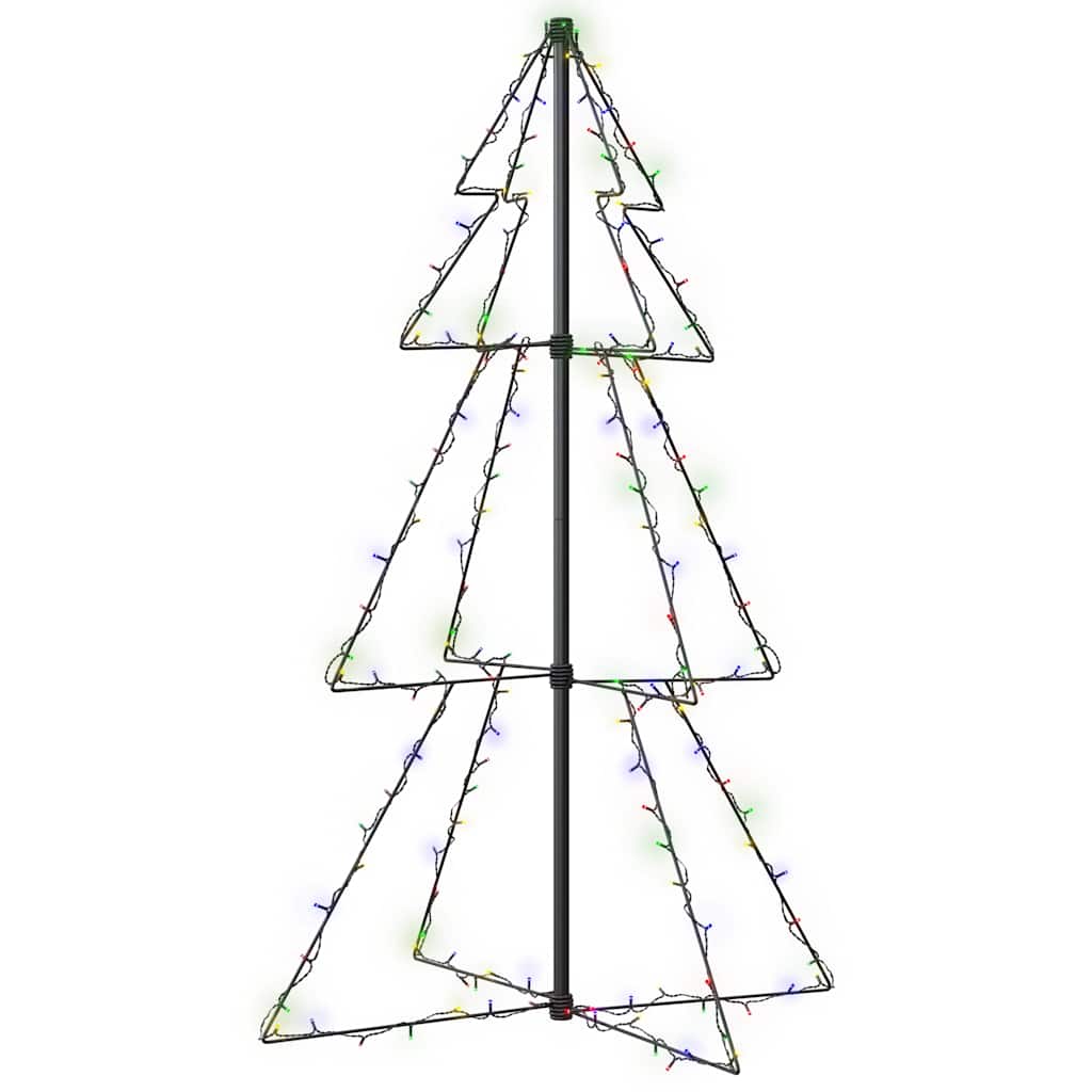 Vidaxl kegelkerstboom 160 LEDS à l'intérieur et à l'extérieur 78x120 cm