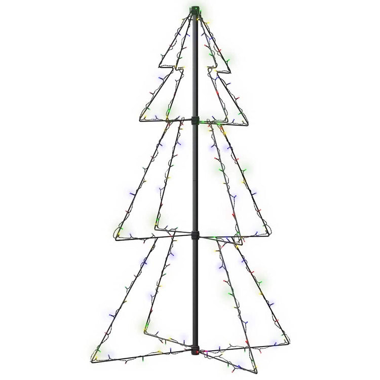 Vidaxl kegelkerstboom 160 LEDS à l'intérieur et à l'extérieur 78x120 cm