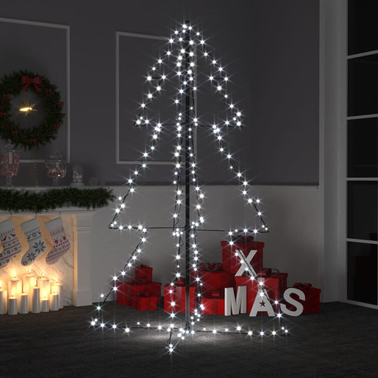 Vidaxl kegelkerstboom 200 LED à l'intérieur et à l'extérieur 98x150 cm