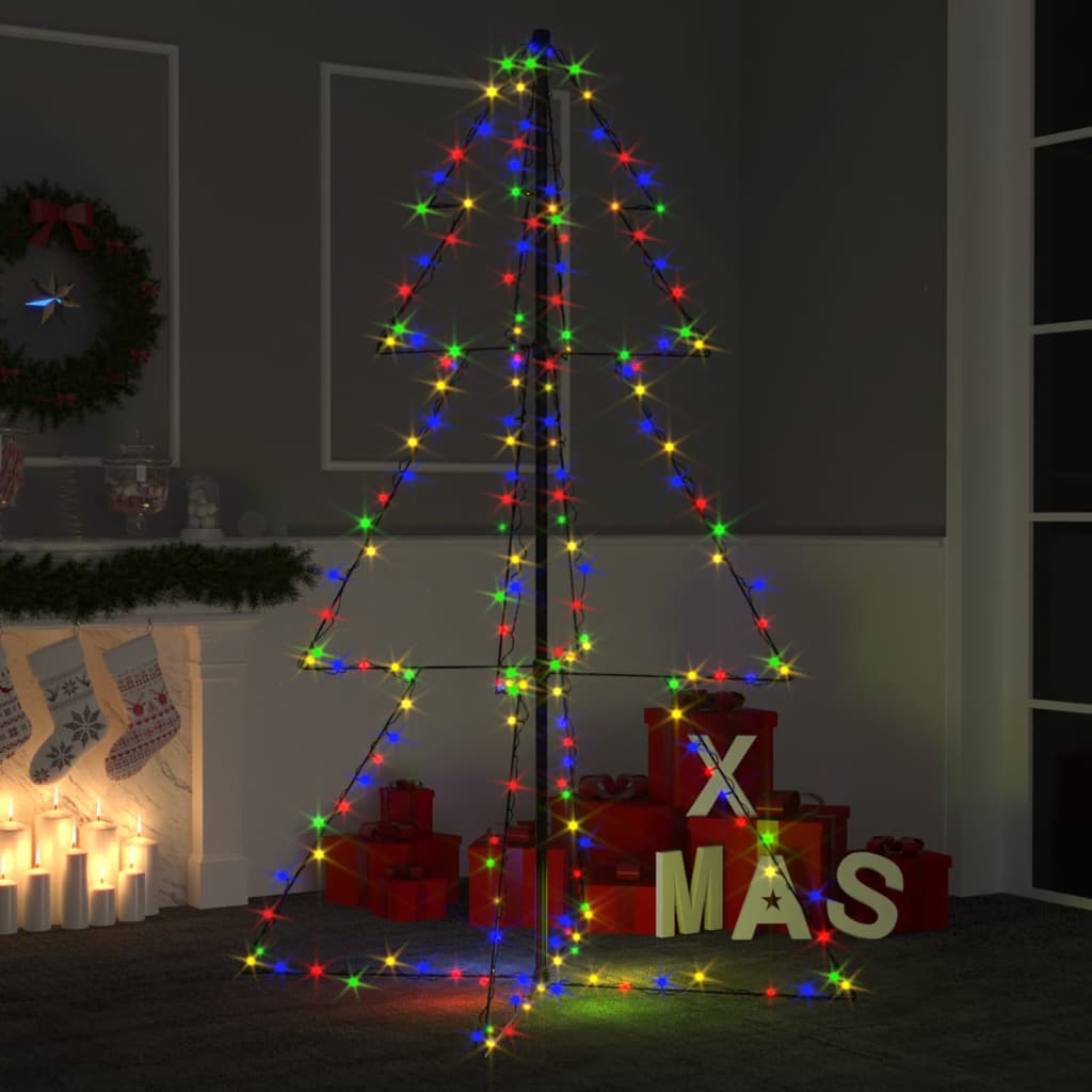 Vidaxl kegelkerstboom 200 LED à l'intérieur et à l'extérieur 98x150 cm
