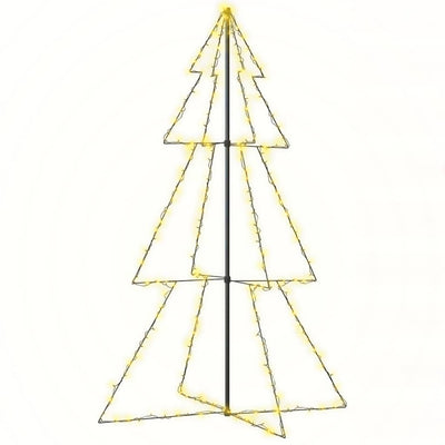 Vidaxl kegelkerstboom 240 LED à l'intérieur et à l'extérieur 118x150 cm