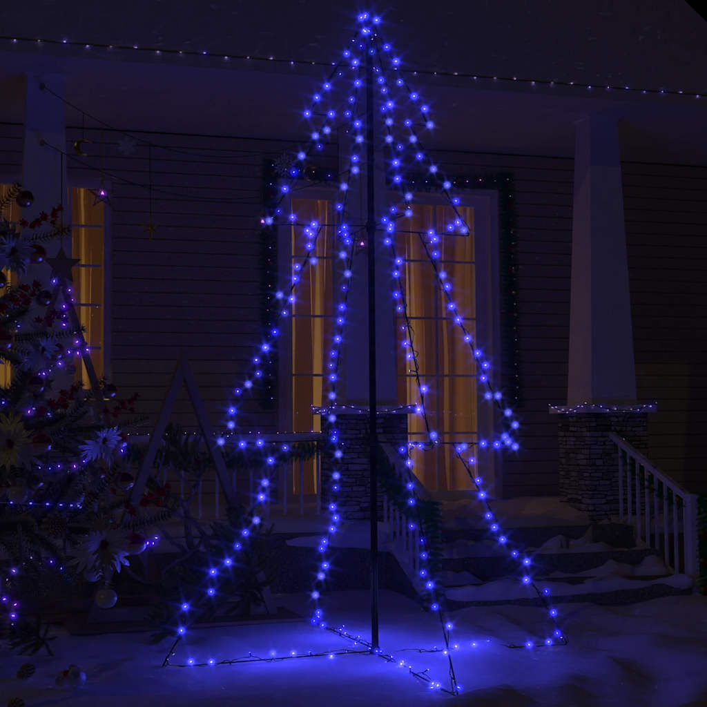 Vidaxl kegelkerstboom 240 LED à l'intérieur et à l'extérieur 118x150 cm