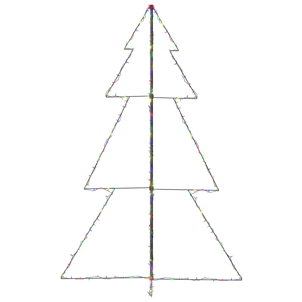 Vidaxl kegelkerstboom 240 LED à l'intérieur et à l'extérieur 118x150 cm