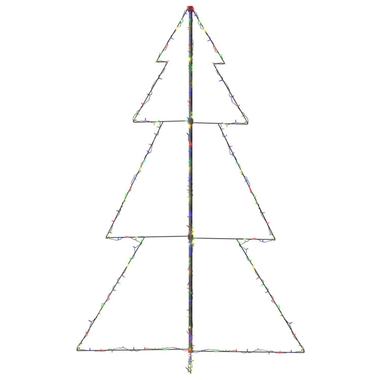 Vidaxl kegelkerstboom 240 LED à l'intérieur et à l'extérieur 118x150 cm