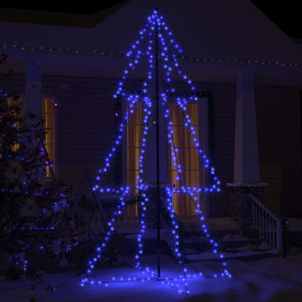 Vidaxl kegelkerstboom 300 LEDS à l'intérieur et à l'extérieur 120x220 cm