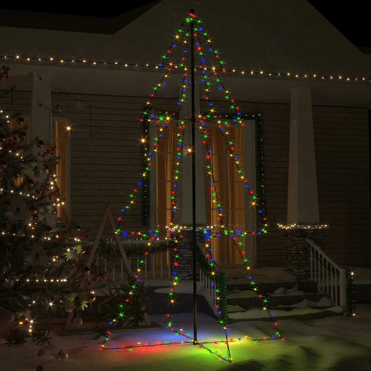 Vidaxl kegelkerstboom 300 LEDS à l'intérieur et à l'extérieur 120x220 cm