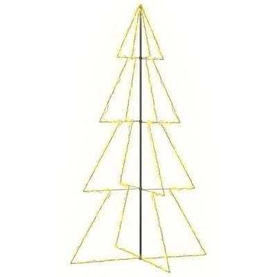 Vidaxl kegelkerstboom 360 LEDS à l'intérieur et à l'extérieur 143x250 cm