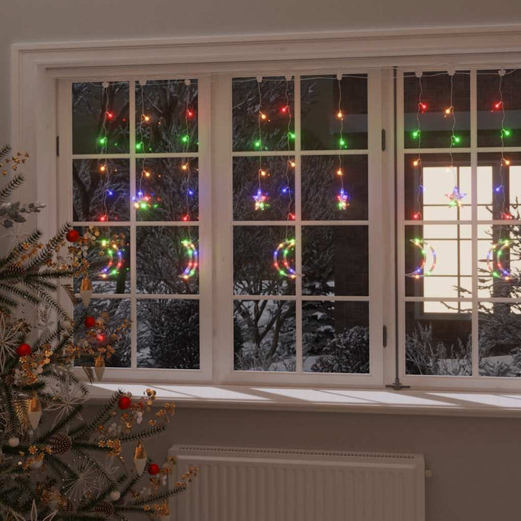 Vidaxl Light Garland Star and Moon 345 LEDS Multi -colored